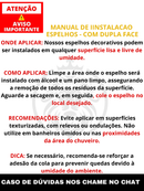 Espelho Decorativo Oval Vidro Lapidado Decoração Moderna Elegante Banheiro Sala quarto